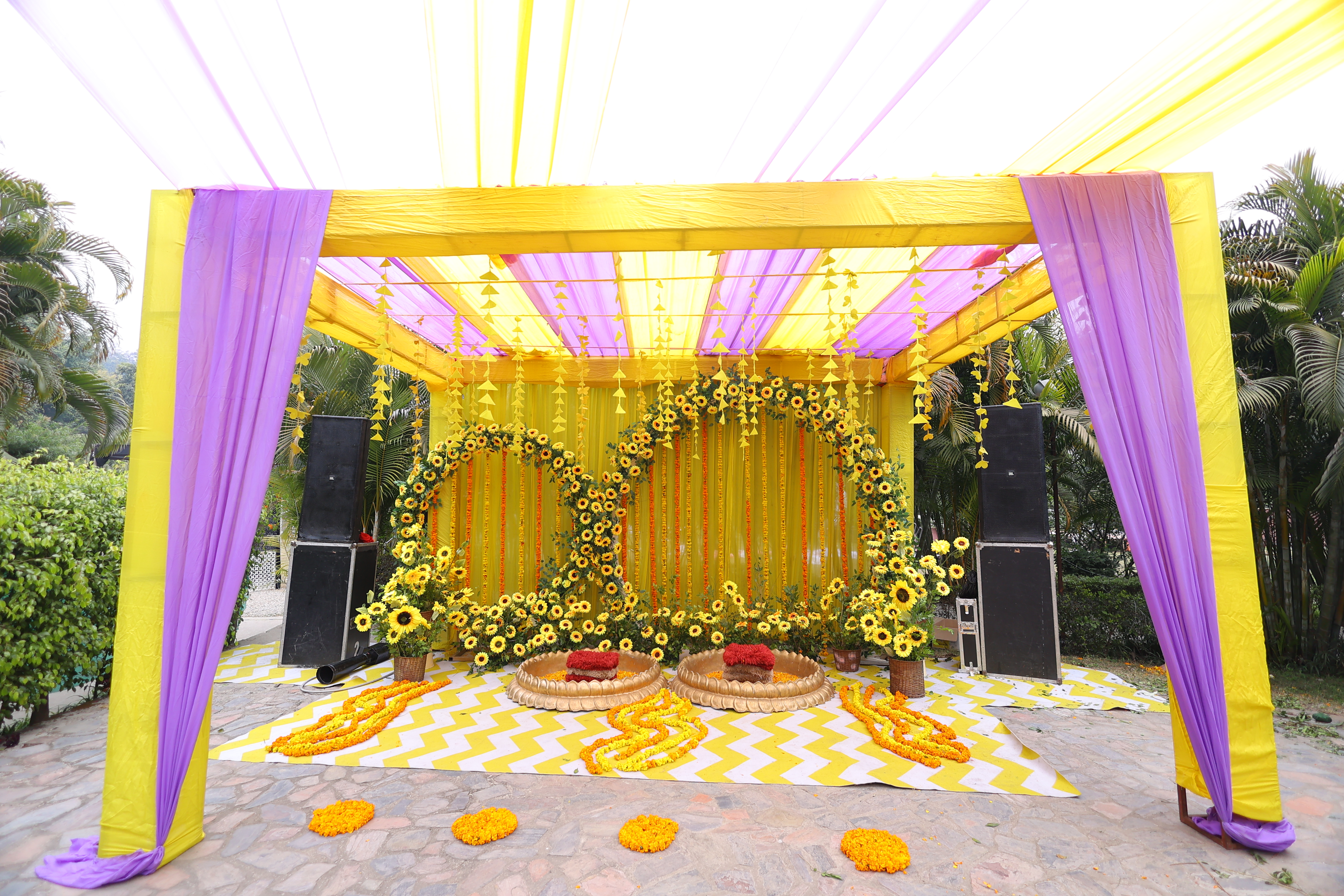 Haldi wedding photo at Corbett Wild Resort